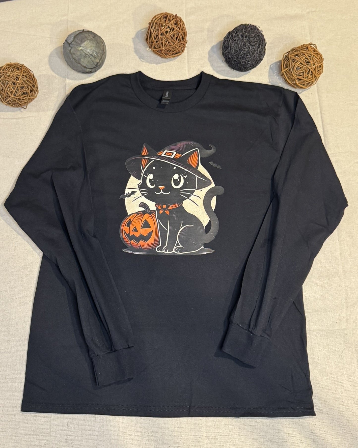 Hallow Kitty Gildan Long Sleeve Tee
