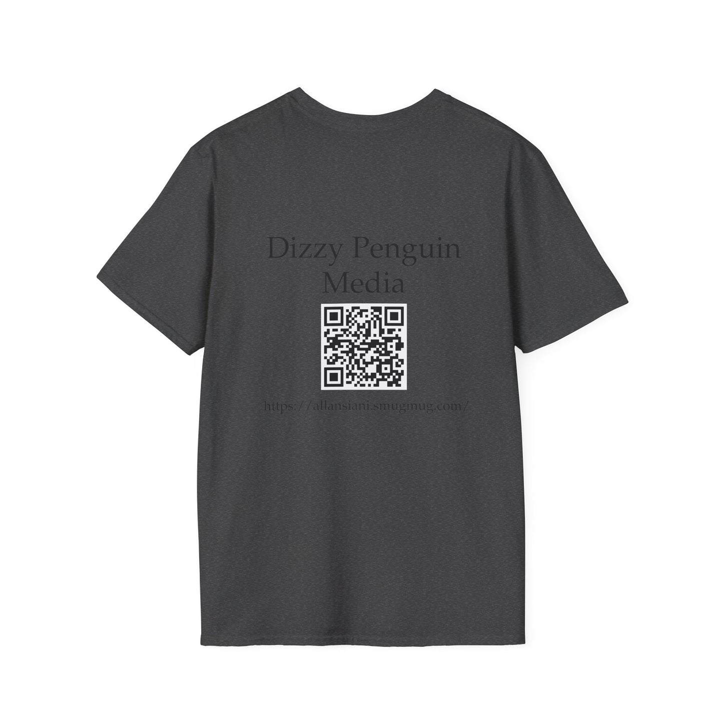 Dizzy Penguin Photography Unisex Tee Full Logo (Two Sided )