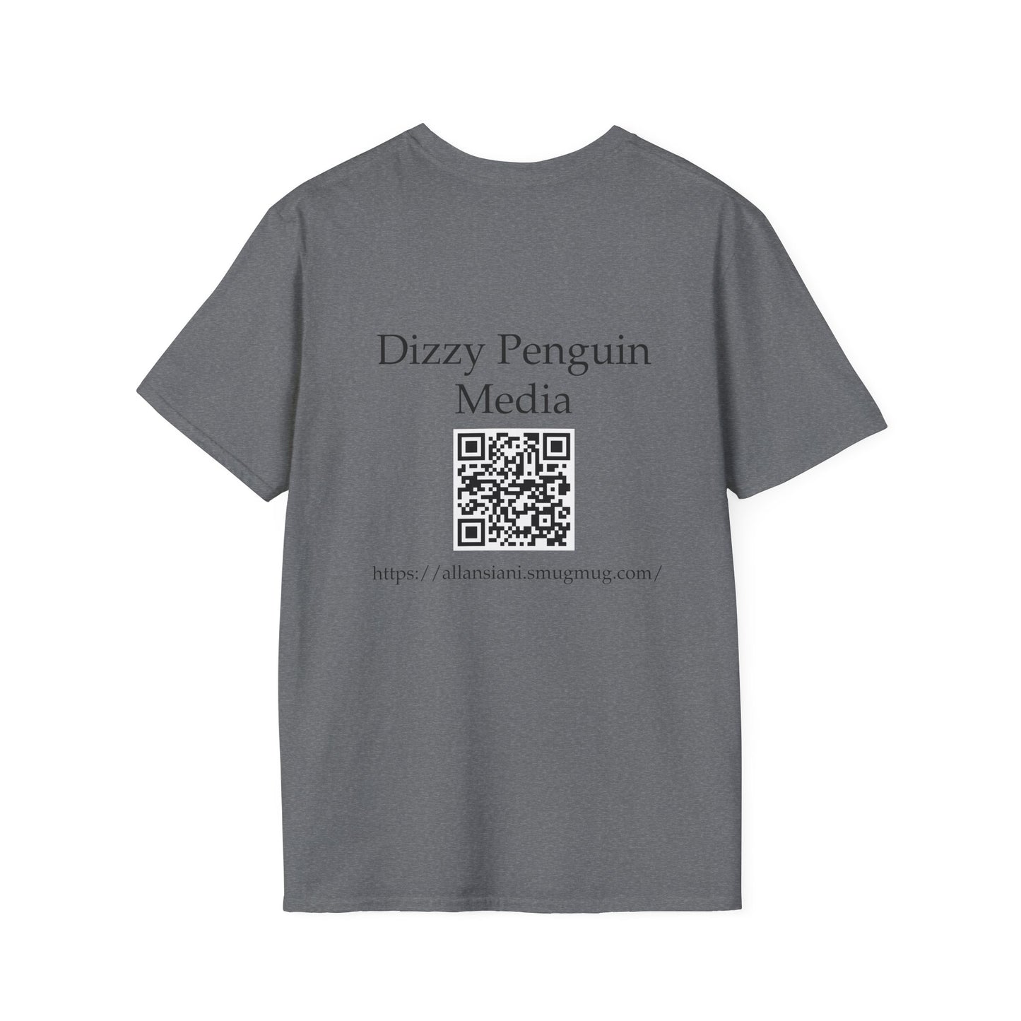 Dizzy Penguin Photography Unisex Tee Full Logo (Two Sided )