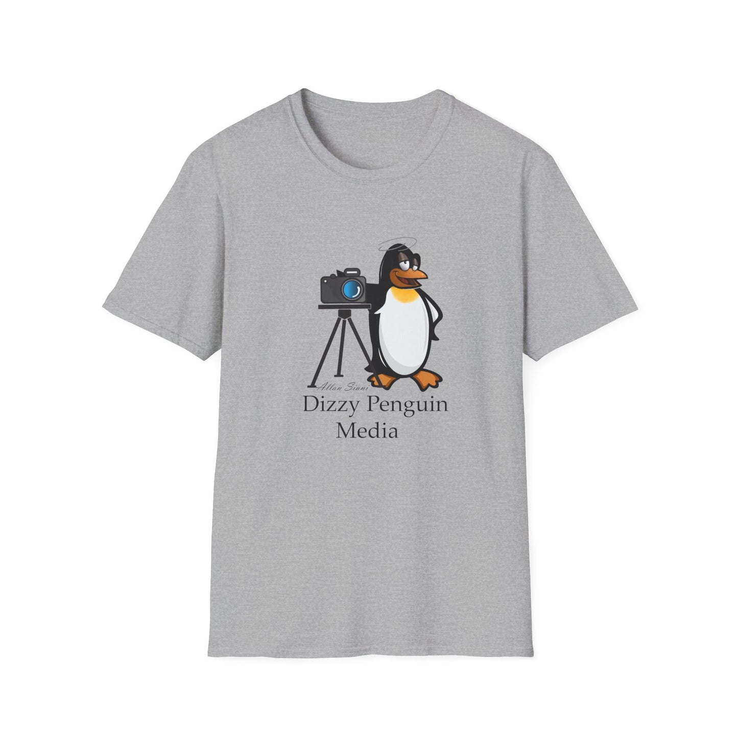 Dizzy Penguin Photography Unisex Tee Full Logo (One Sided )