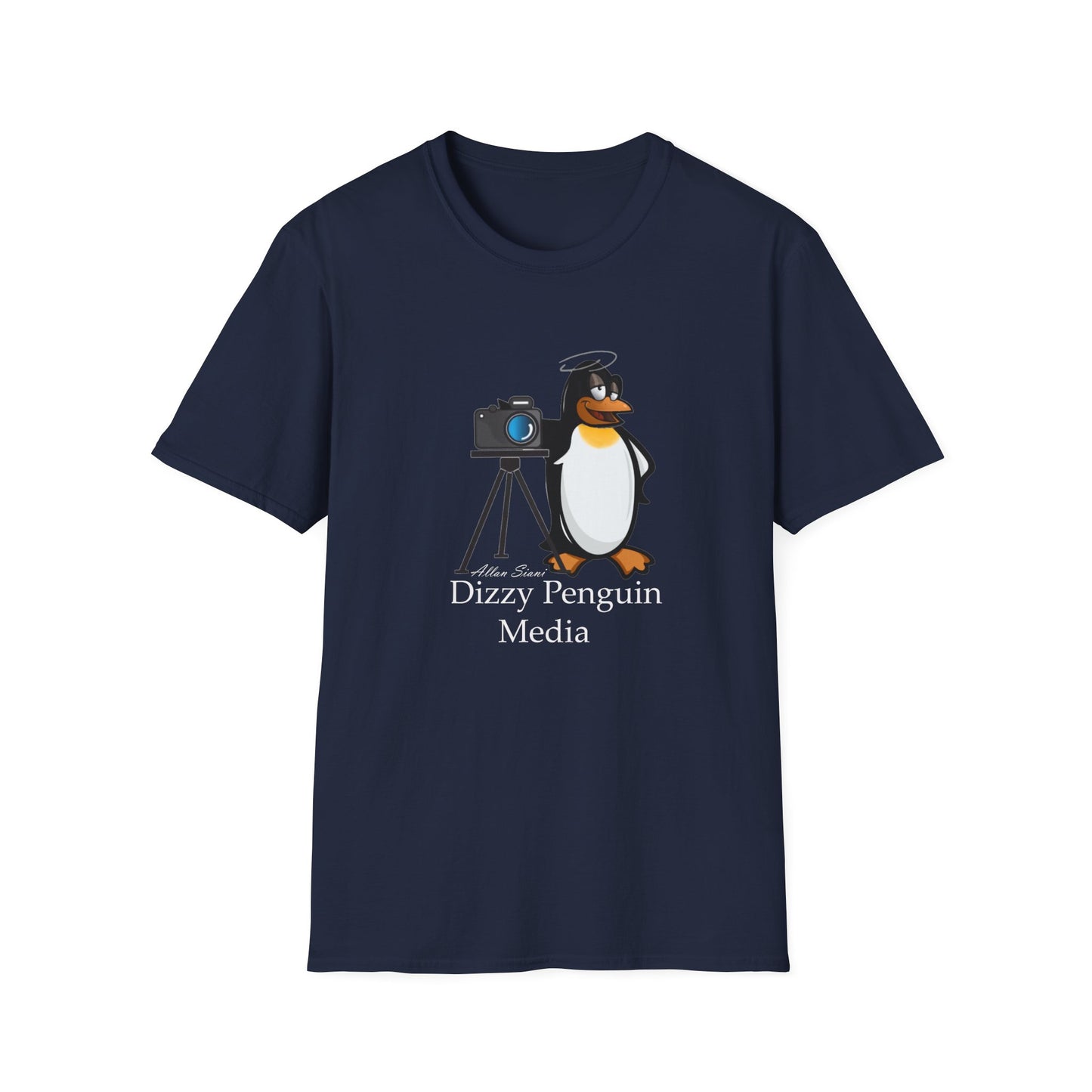 Dizzy Penguin Photography Unisex Tee Full Logo (One Sided )