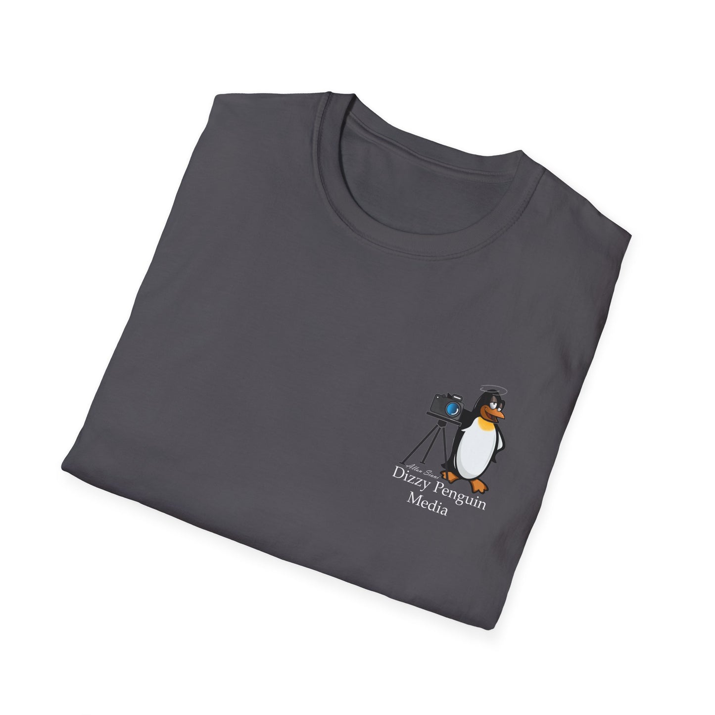 Dizzy Penguin Photography Unisex Tee Small Logo (Two Sided )