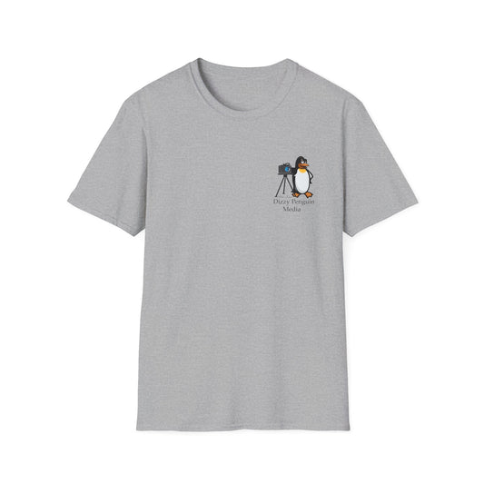 Dizzy Penguin Photography Unisex Tee Small Logo (Two Sided )