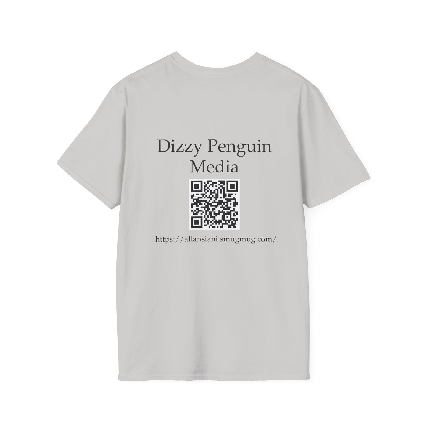 Dizzy Penguin Photography Unisex Tee Small Logo (Two Sided )