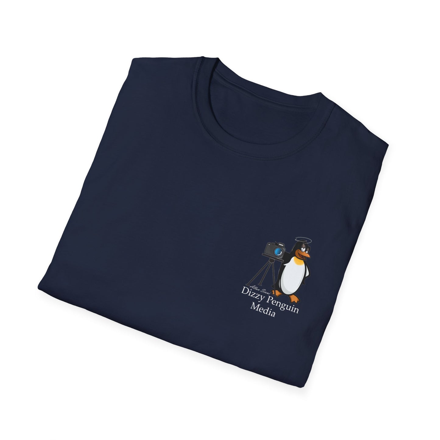 Dizzy Penguin Photography Unisex Tee Small Logo (Two Sided )