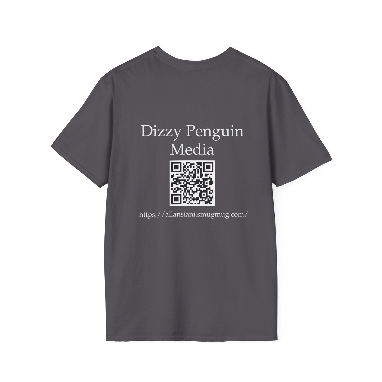 Dizzy Penguin Photography Unisex Tee Full Logo (Two Sided )