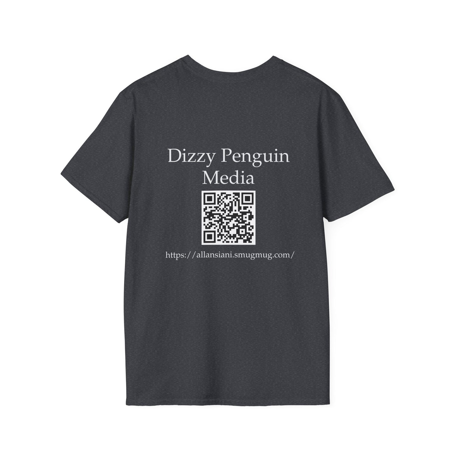 Dizzy Penguin Photography Unisex Tee Full Logo (Two Sided )