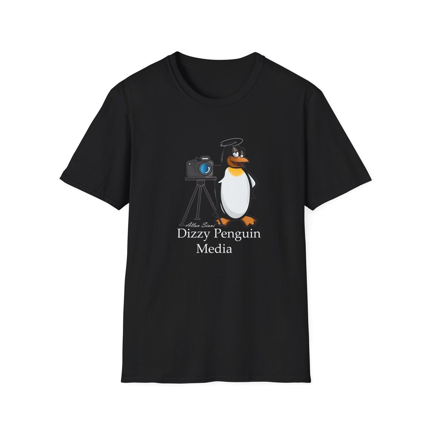 Dizzy Penguin Photography Unisex Tee Full Logo (Two Sided )
