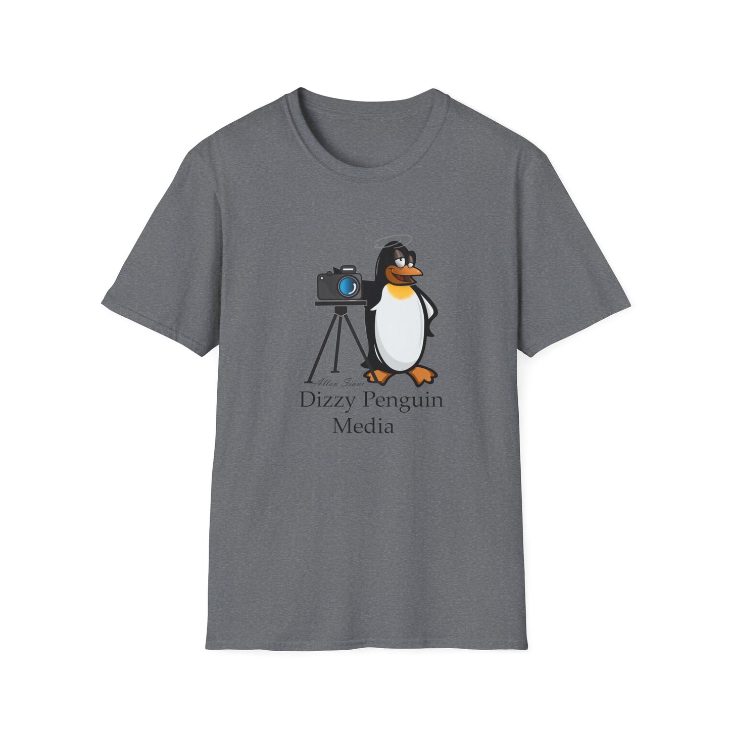 Dizzy Penguin Photography Unisex Tee Full Logo (One Sided )