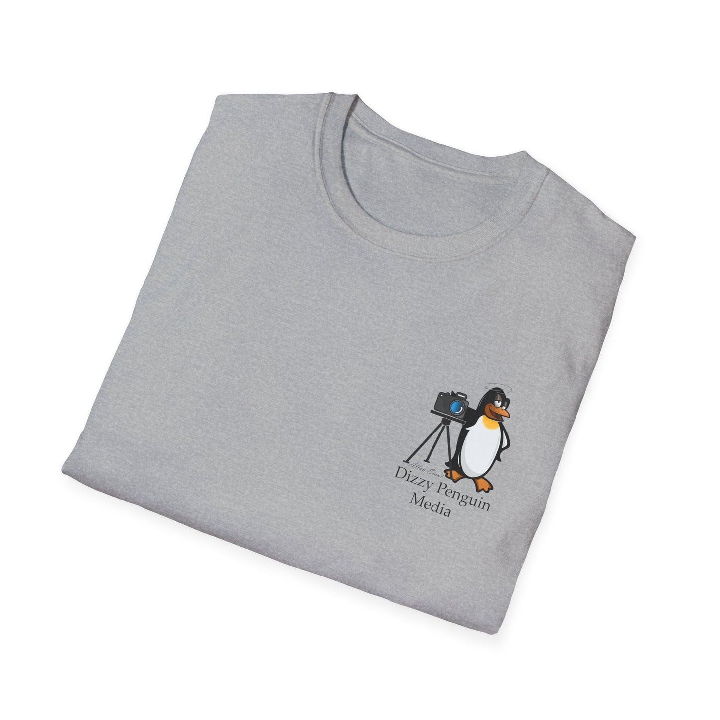 Dizzy Penguin Photography Unisex Tee Small Logo (Two Sided )