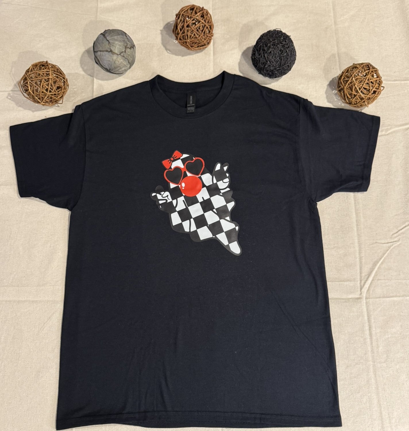 The Checkered Ghost Gildan Tee